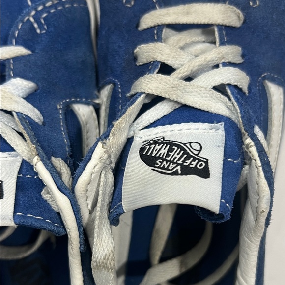Vans Kids Royal Blue and White Sneakers - Picture 2 of 10